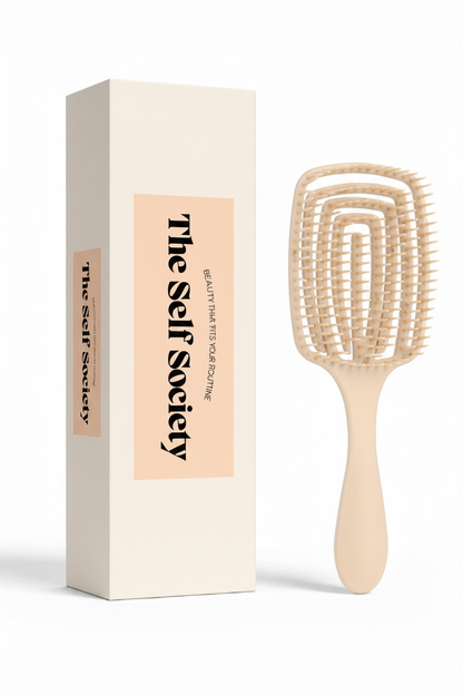 Detangle Hairbrush Beige - Vertical Box