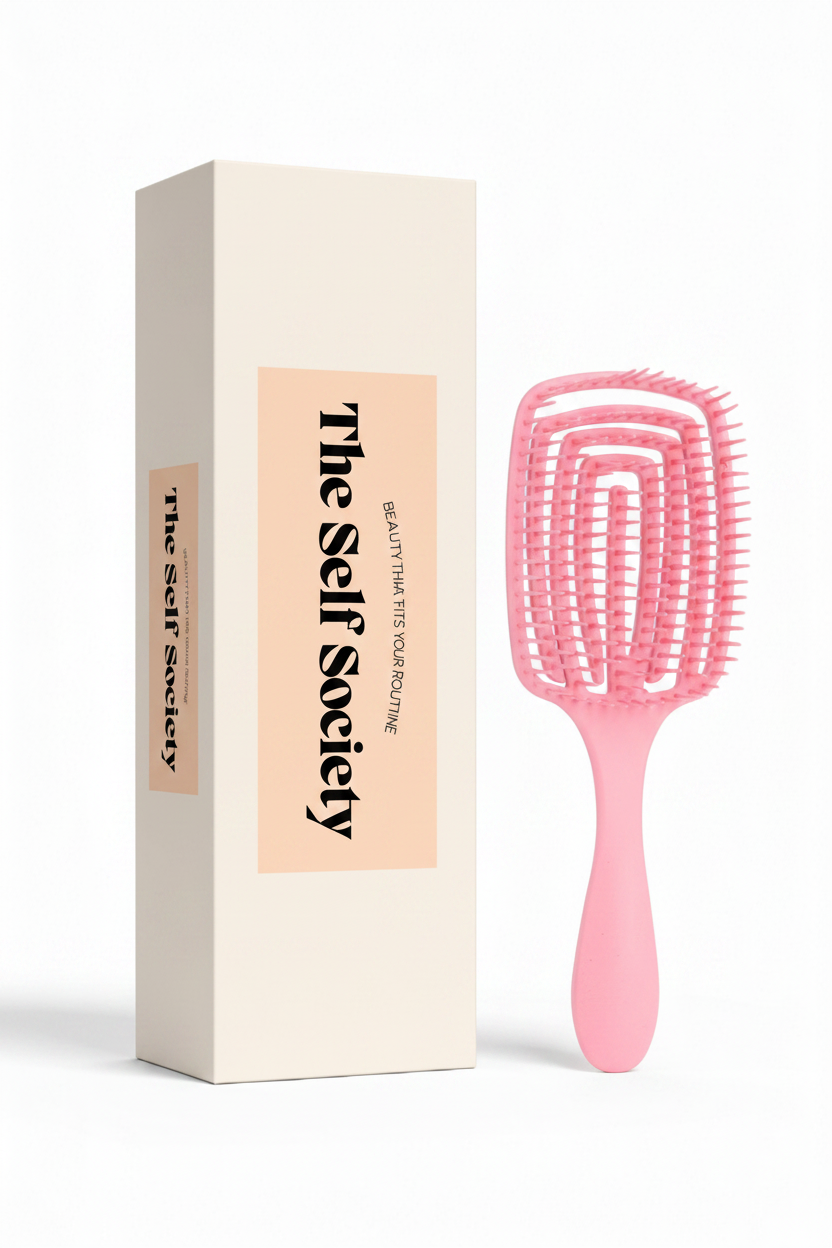 Detangle Hairbrush Pink - Vertical Box