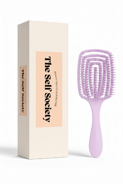 Detangle Hairbrush Purple - Vertical Box