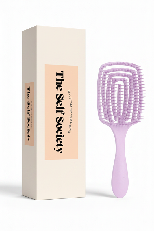 Detangle Hairbrush Purple - Vertical Box